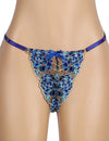 Blue Floral Lace Underwire Garter Bra Set - Love It Curvy