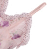 Plus Size Floral Mesh Babydoll Lingerie Set