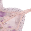 Plus Size Floral Mesh Babydoll Lingerie Set