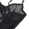 Plus Size Mesh Underwire Hollow Back Nightgown Set