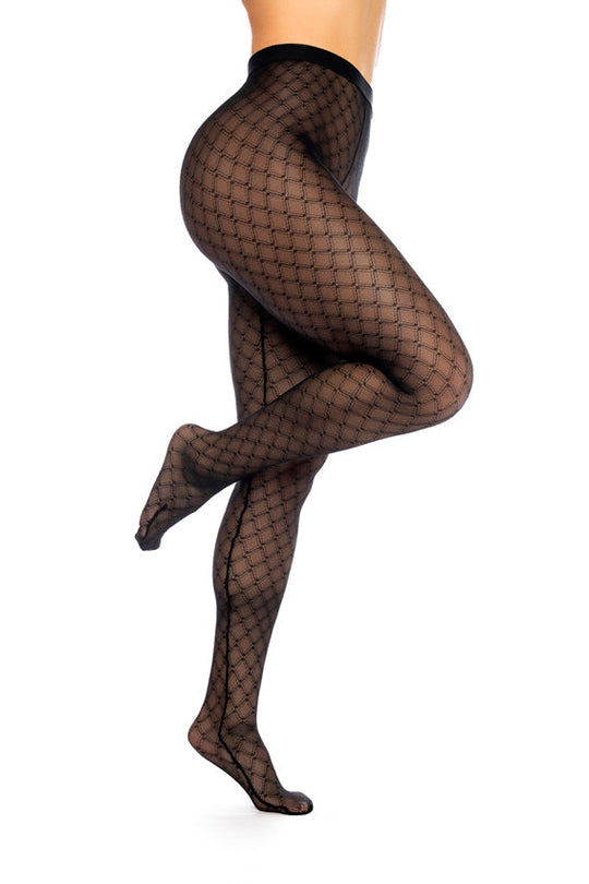 Geo Pantyhose by Mapale at Love It Curvy