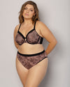 Curvy Couture Sheer Mesh Full Coverage Unlined Underwire Bra in Chantilly
