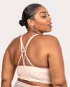 Curvy Couture Smooth Seamless Comfort Wireless Longline Bra in Blushing Rose