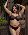 Embroidered Strappy Back Brief Panty | Love It Curvy