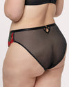 Embroidered Strappy Back Brief Panty | Love It Curvy