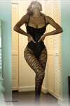 Love It Curvy Too Many Diamonds Fishnet Tights