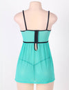 Plus Size Underwire Babydoll Lingerie Set - Love It Curvy