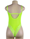 Plus Size Underwired Sheer Lace Bodysuit - Love It Curvy