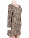 Plus Size Long Sleeve Sexy Leopard Print Pajama - Love It Curvy