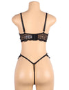 Charm Sexy Lace Underwire Lingerie Set Sheer Bra And Panty Comfort Underwear - Love It Curvy