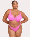 Sheer Mesh Plunge T-Shirt Bra - Fashion Colors | Love It Curvy