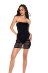 Midnight Shadow Strapless Dress by Mapale at Love It Curvy