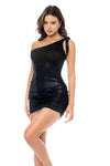 Shimmer Allure One?Shoulder Dress by Mapale at Love It Curvy