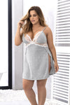 Plus Size Soft Heathered Comfy Chemise - 1/2X | Love It Curvy