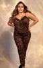 Plus Lounge Club Animal Print Two Piece Set - 1/2X | Love It Curvy