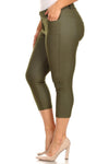 Love It Curvy Plus Size Classic Solid Skinny Jeggings