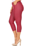 Love It Curvy Plus Size Classic Solid Skinny Jeggings