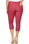 Love It Curvy Plus Size Classic Solid Skinny Jeggings