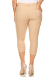 Love It Curvy Plus Size Classic Solid Skinny Jeggings