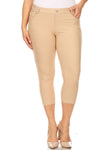 Love It Curvy Plus Size Classic Solid Skinny Jeggings