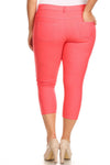Love It Curvy Plus Size Classic Solid Skinny Jeggings