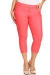 Love It Curvy Plus Size Classic Solid Skinny Jeggings