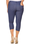 Love It Curvy Plus Size Classic Solid Skinny Jeggings