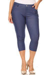 Love It Curvy Plus Size Classic Solid Skinny Jeggings
