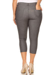 Love It Curvy Plus Size Classic Solid Skinny Jeggings
