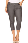 Love It Curvy Plus Size Classic Solid Skinny Jeggings