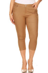 Love It Curvy Plus Size Classic Solid Skinny Jeggings