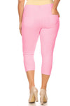 Love It Curvy Plus Size Classic Solid Skinny Jeggings