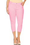 Love It Curvy Plus Size Classic Solid Skinny Jeggings