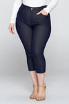 Love It Curvy Plus Size Classic Solid Skinny Jeggings