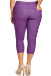 Love It Curvy Plus Size Classic Solid Skinny Jeggings