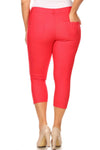 Love It Curvy Plus Size Classic Solid Skinny Jeggings