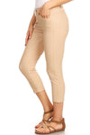 Love It Curvy Classic Solid Skinny Jeggings