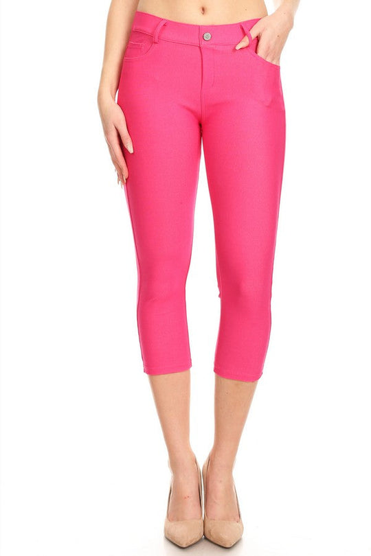 Love It Curvy Classic Solid Skinny Jeggings