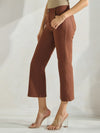Love It Curvy Classic Solid Straight Leg Crop Jeggings