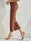Love It Curvy Classic Solid Straight Leg Crop Jeggings