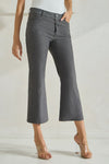 Love It Curvy Classic Solid Straight Leg Crop Jeggings