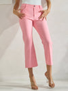 Love It Curvy Classic Solid Straight Leg Crop Jeggings