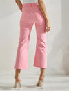 Love It Curvy Classic Solid Straight Leg Crop Jeggings