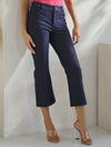 Love It Curvy Classic Solid Straight Leg Crop Jeggings