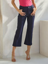 Love It Curvy Classic Solid Straight Leg Crop Jeggings
