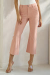 Love It Curvy Classic Solid Straight Leg Crop Jeggings
