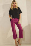 Love It Curvy Classic Solid Straight Leg Crop Jeggings
