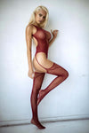 Plunge V-Neck Fishnet Bodystocking | Love It Curvy