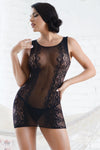 Love It Curvy Poised & Proper Lace Fishnet Dress