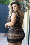 Love It Curvy Darling Multi Net Fishnet Dress
